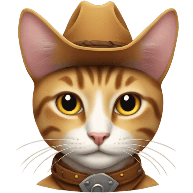 Cowboy cat emoji