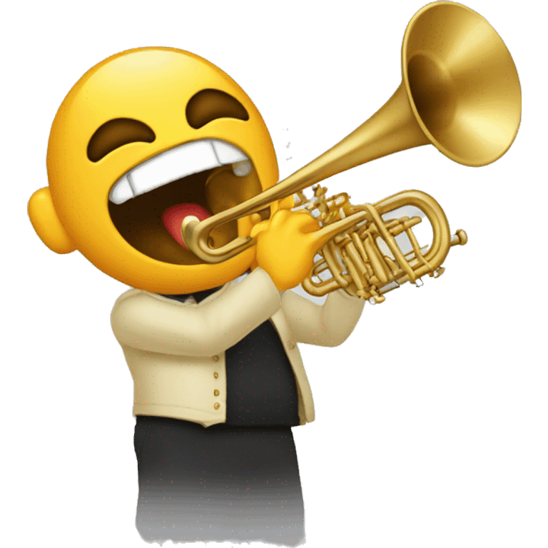 Gusano  tocando la trombon  emoji