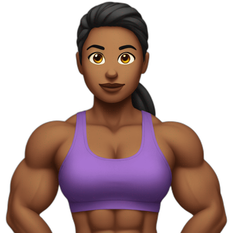 muscle girl emoji