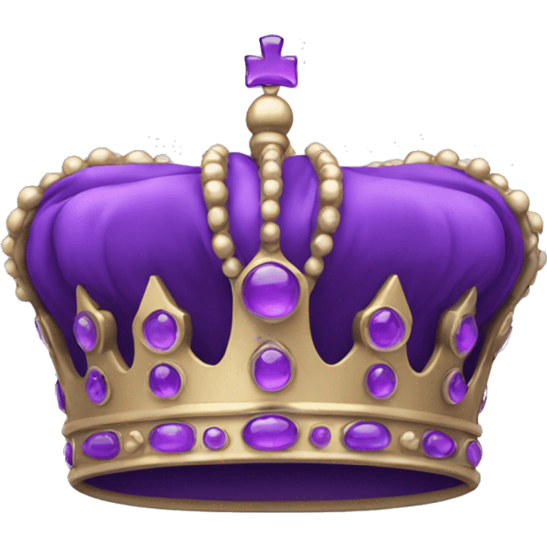 crown in violet emoji