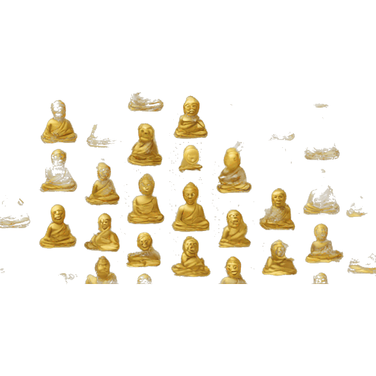 Buddha gold meditate  emoji