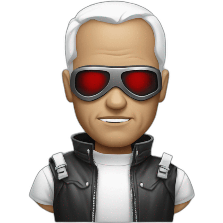 Francis pope dressed like the terminator emoji