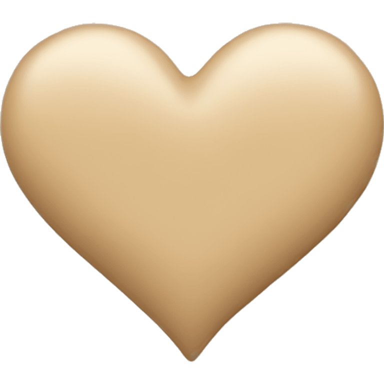 Beige heart  emoji