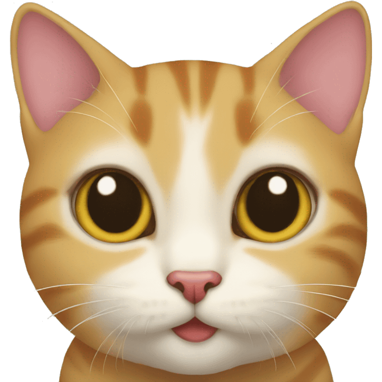 cat make a kiss emoji