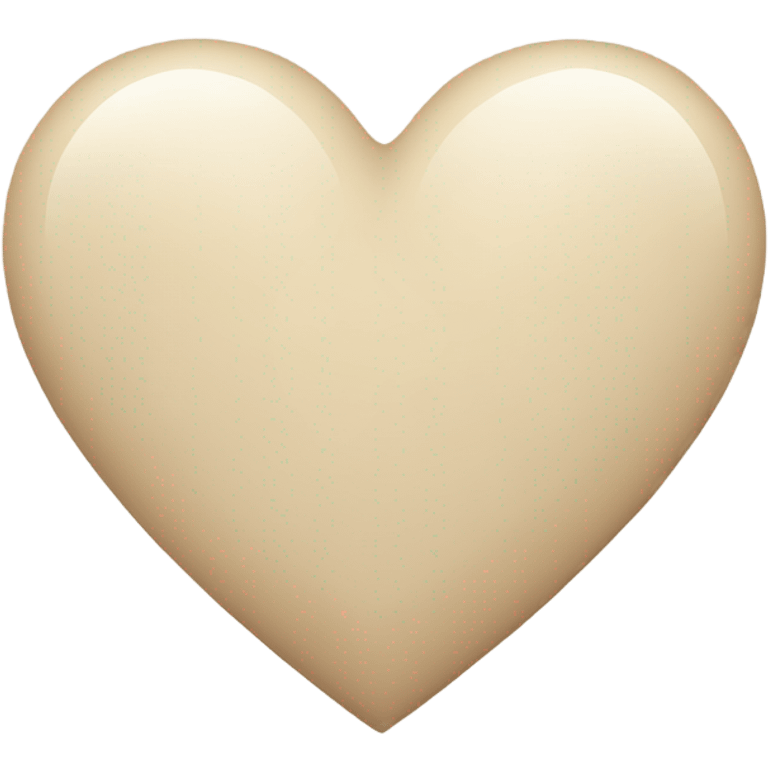 Light beige heart  emoji