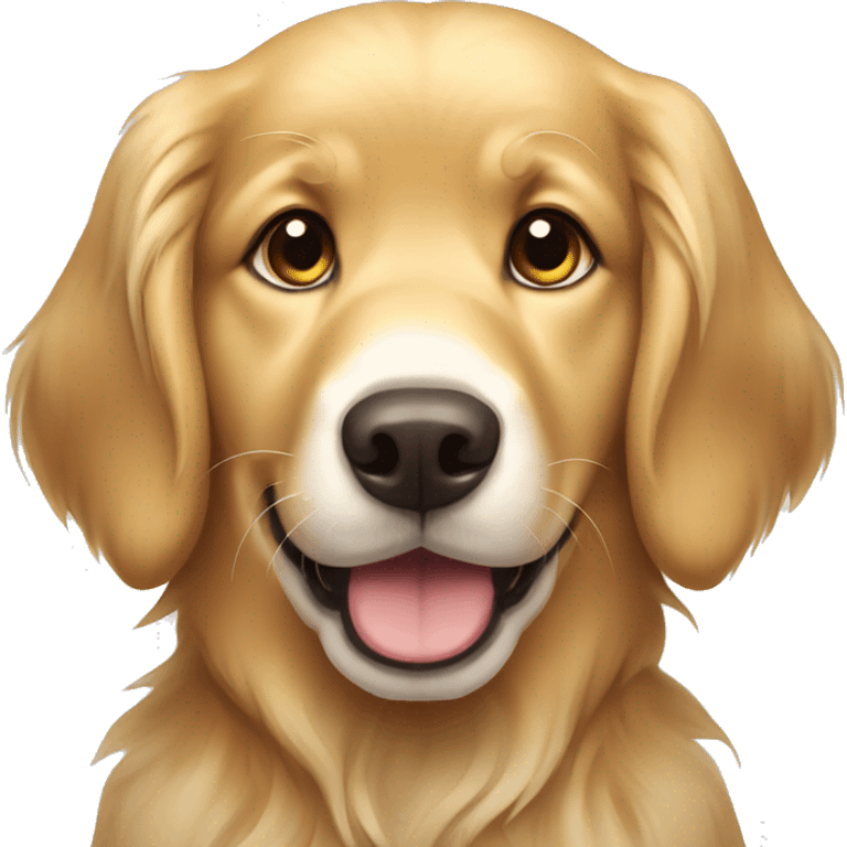 Cute dog golden retriever  emoji