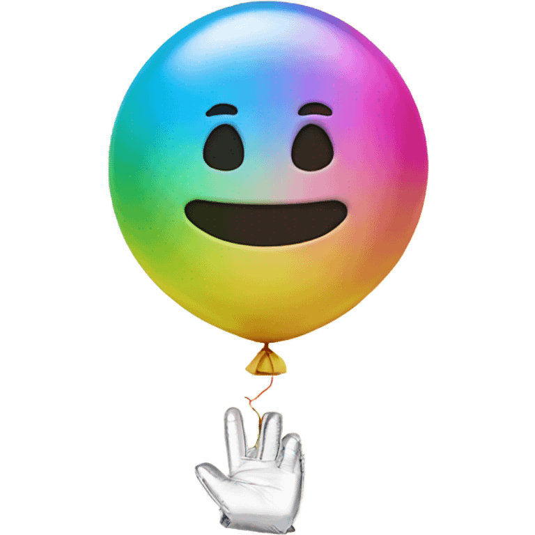 2025 foil balloon with  emoji