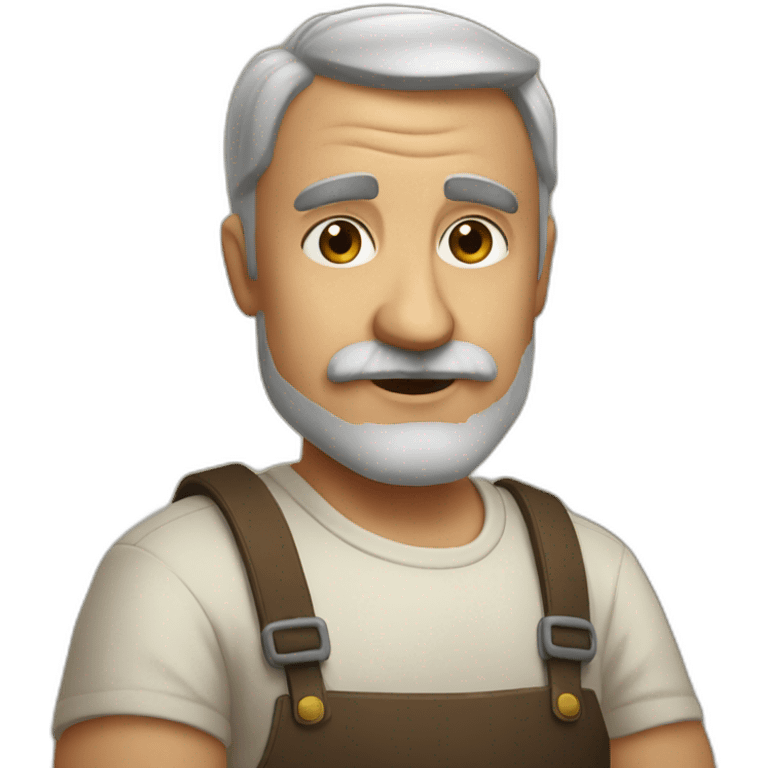 Papa barbue  emoji