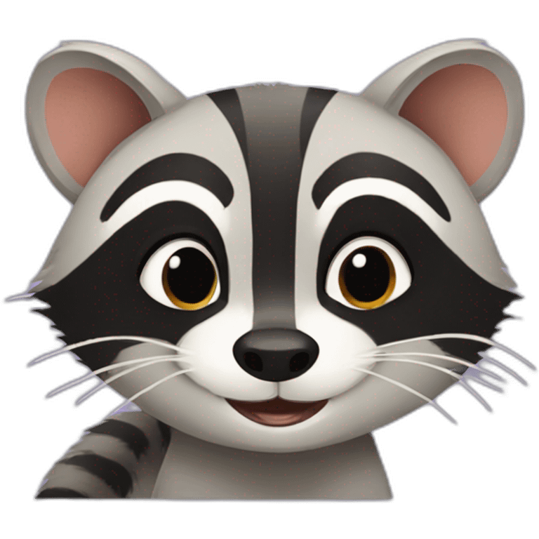 raccoon and opossum emoji