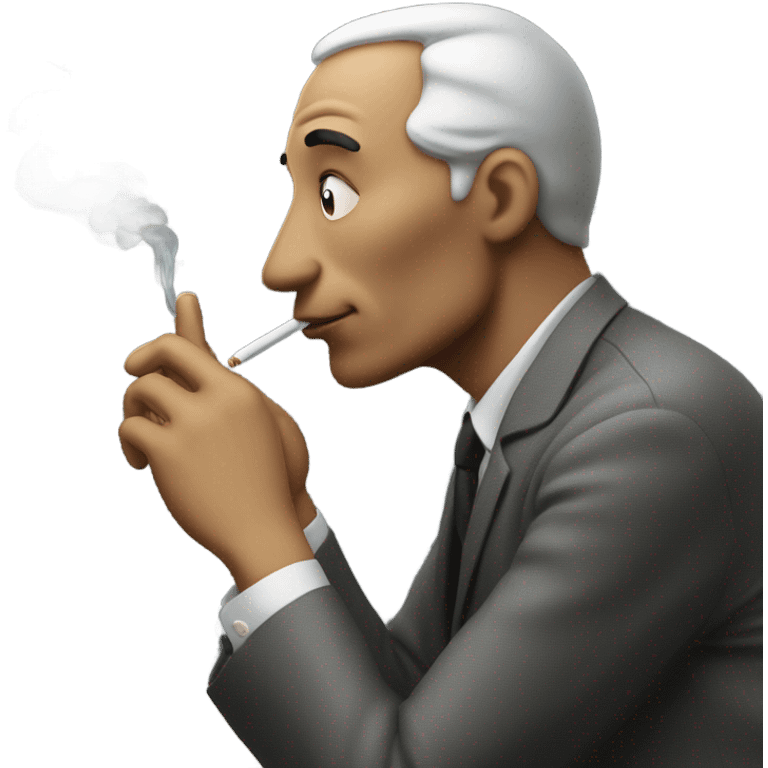 Guy smoking  emoji