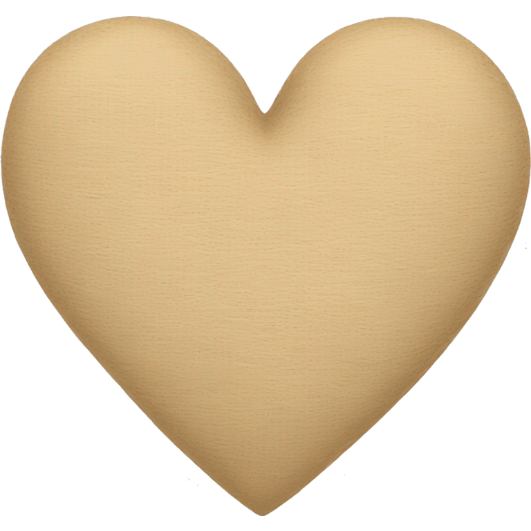 Beige heart  emoji