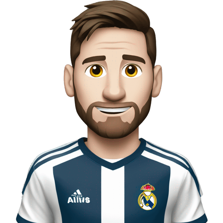 Messi, Real Madrid Uniform emoji