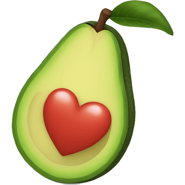 Avocado with heart  emoji