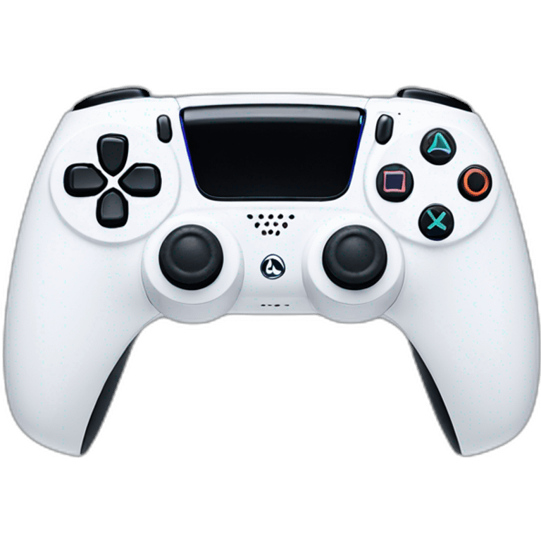 White Ps5 dualsence controller emoji