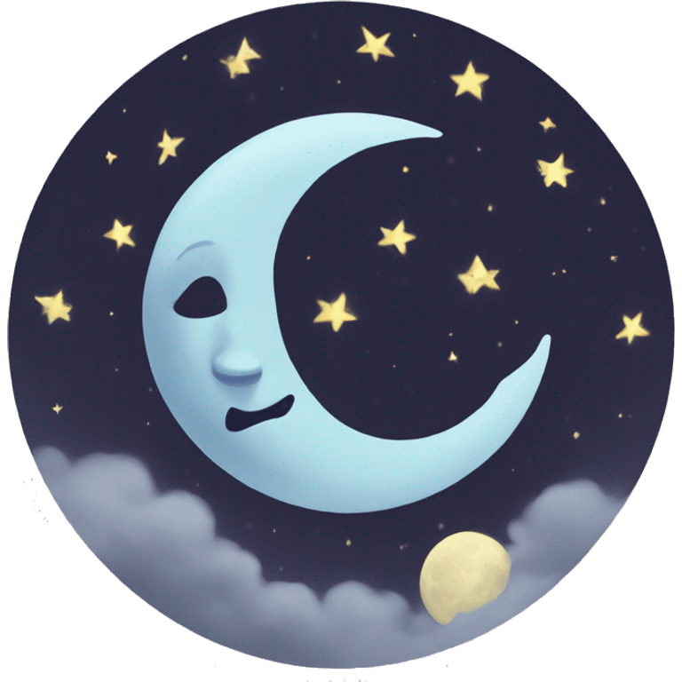 Tarot card of the moon  emoji