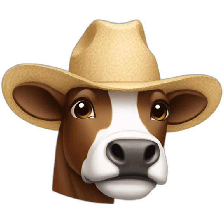 Vaca tomando café emoji