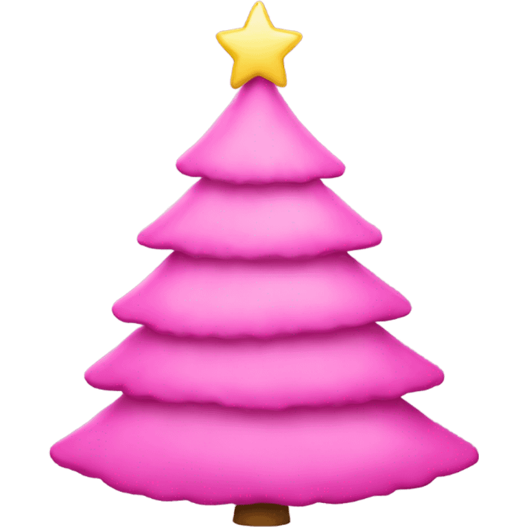 Pink Christmas Tree emoji