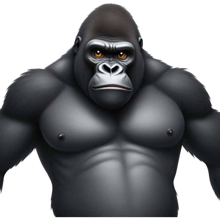 gorilla with fart cloud behind him emoji