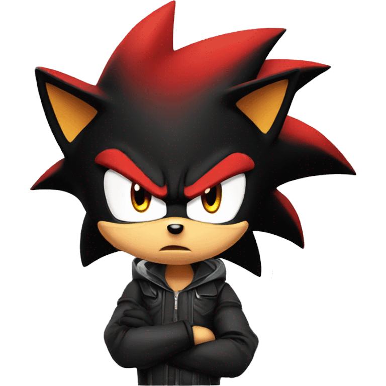 Shadow the Hedgehog angry emoji