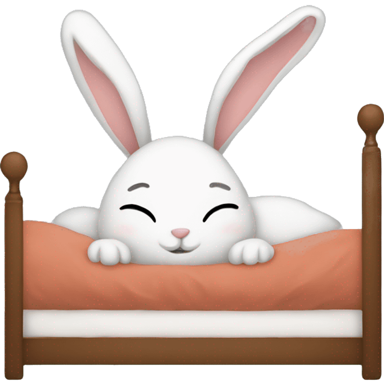 bunny in bed emoji