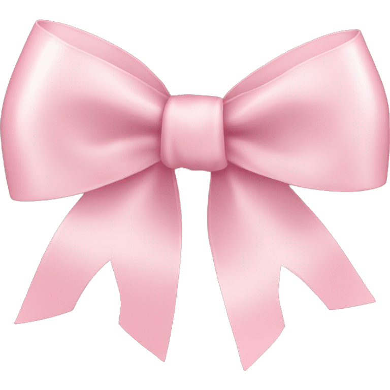 light pink ribbon bow emoji