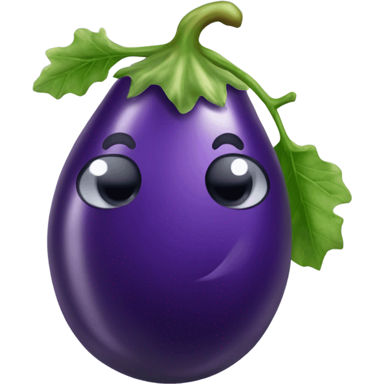 Eggplant dripping water  emoji