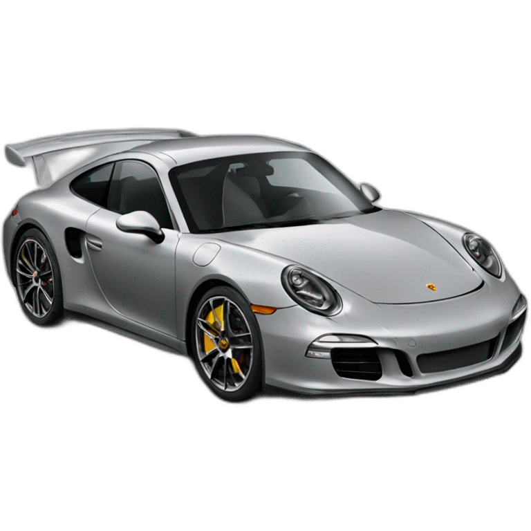 Porsche sport car grey emoji