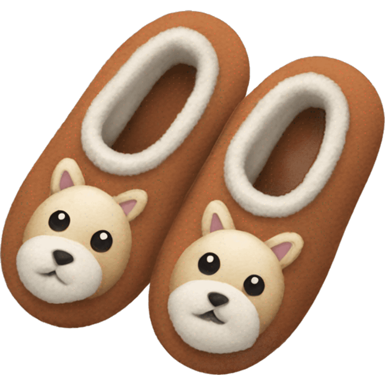 Cozy Christmas slippers emoji