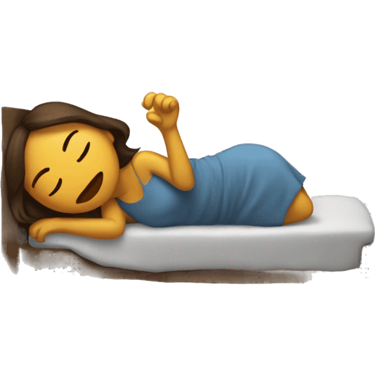 Chica durmiendo emoji