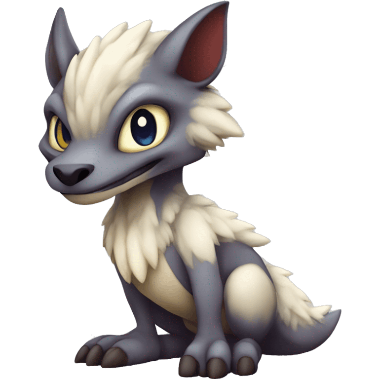 Cute Chibi Lombax-Sergal-Vernid-Fakemon full body emoji