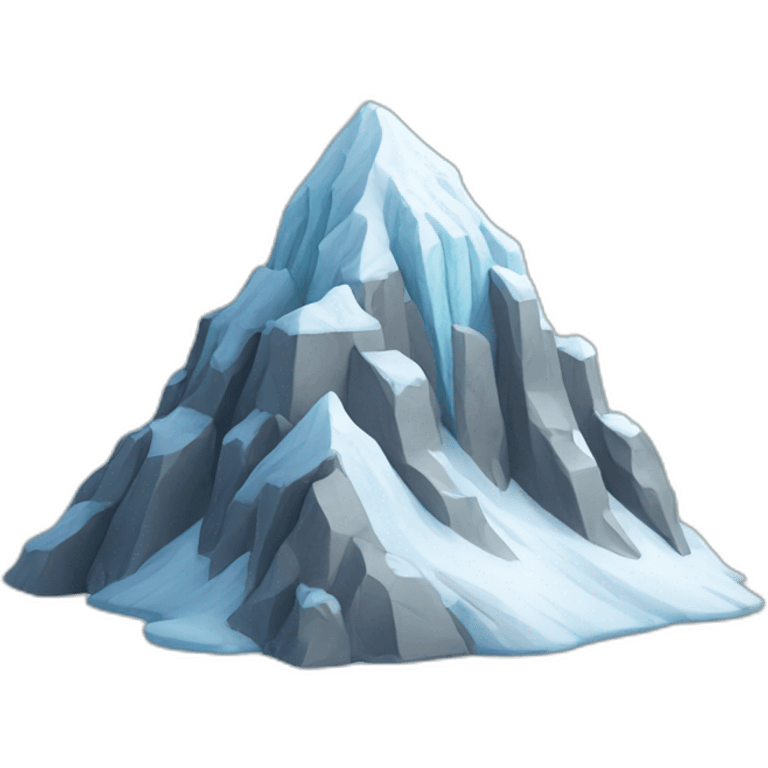 mountain ice snow peak emoji