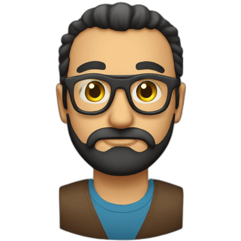 turco,gafas y barba emoji