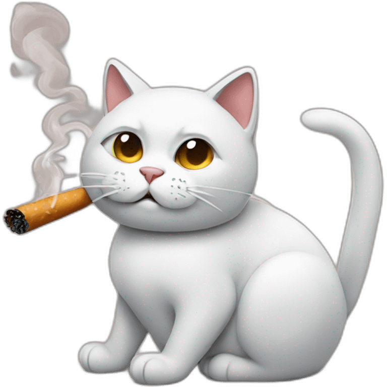 smoking cat emoji