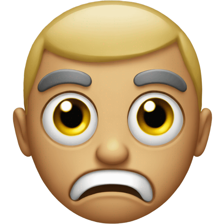 a emoji making a stank face while rolling their eyes emoji