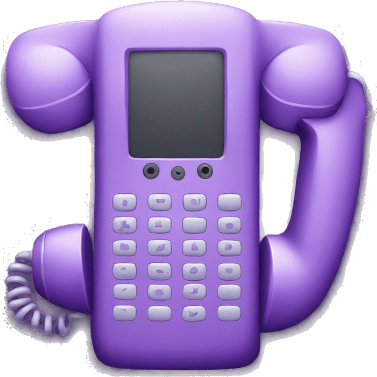 purple phone emoji