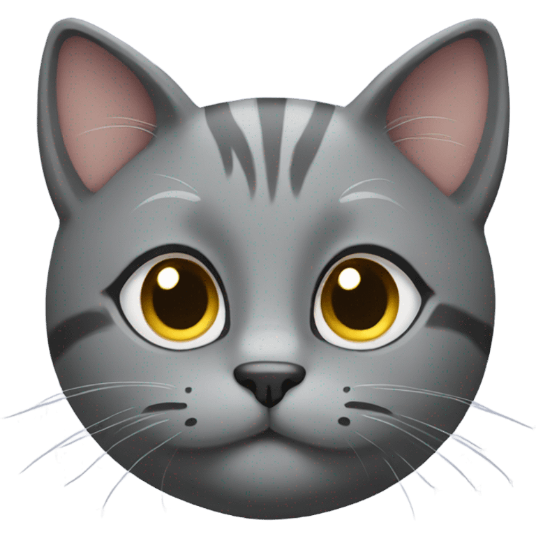 Grey cat  emoji