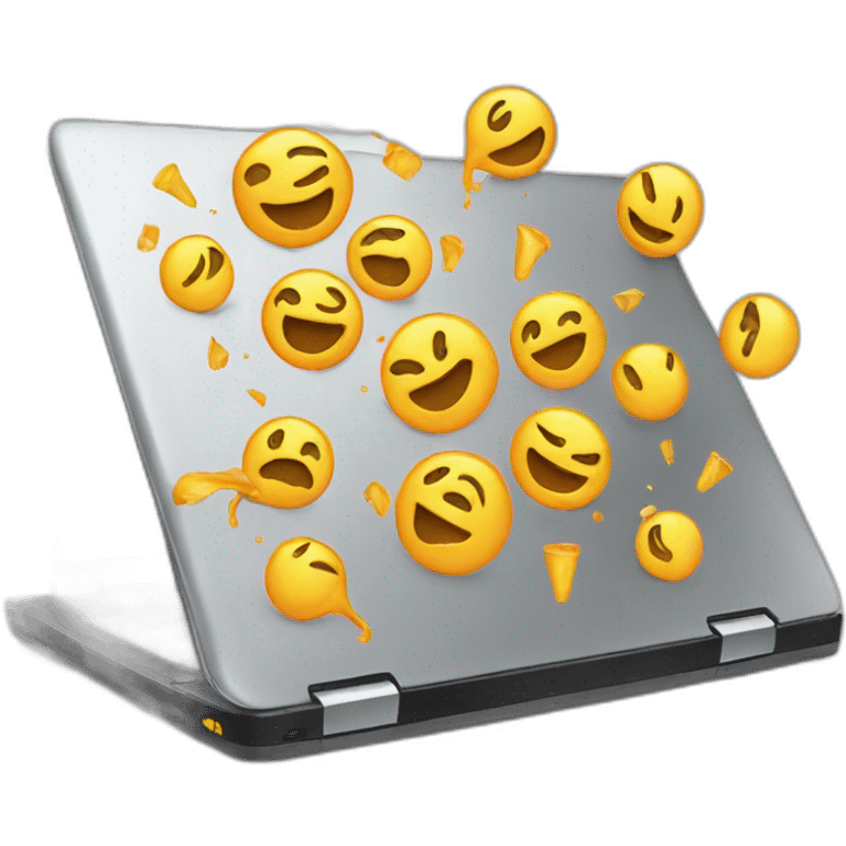 partying laptop emoji