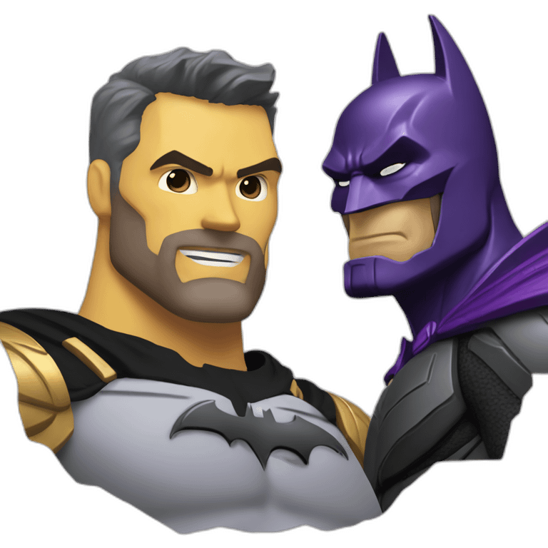 Batman and thanos emoji