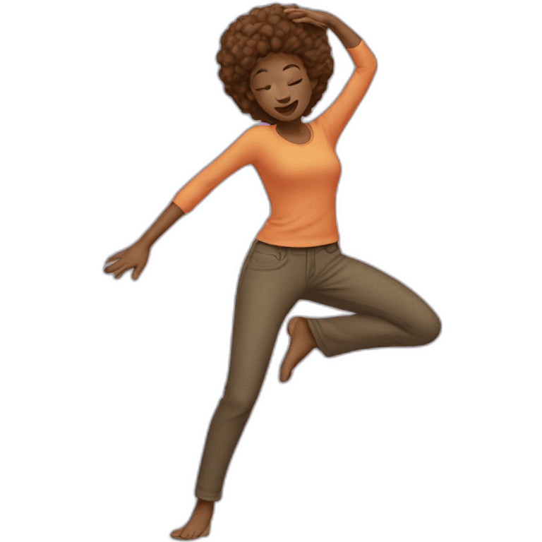 Femme qui dab emoji