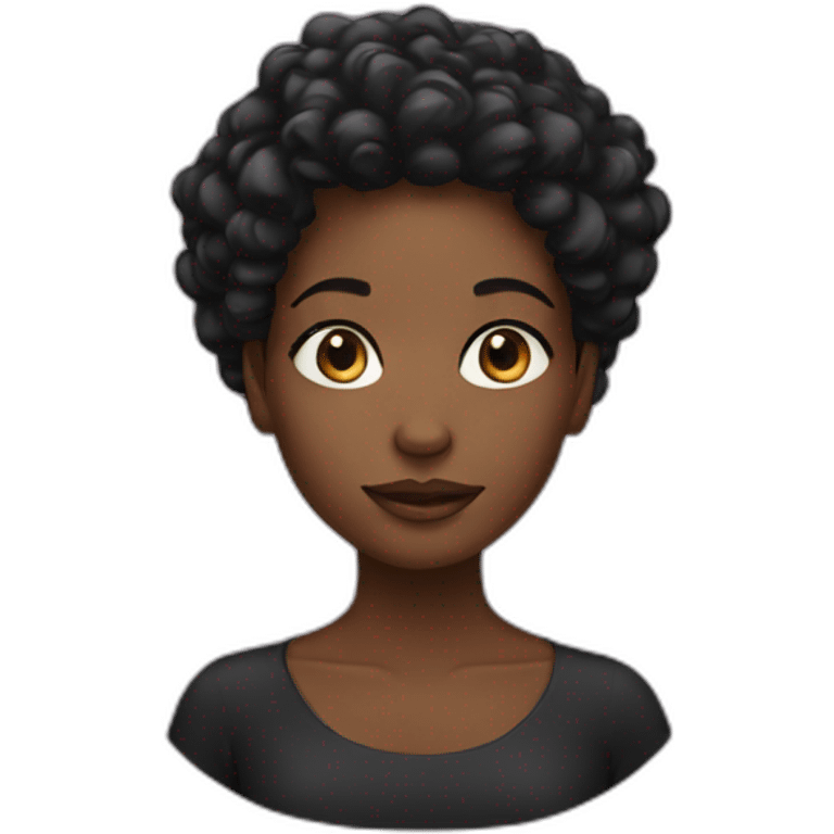 Black girl emoji