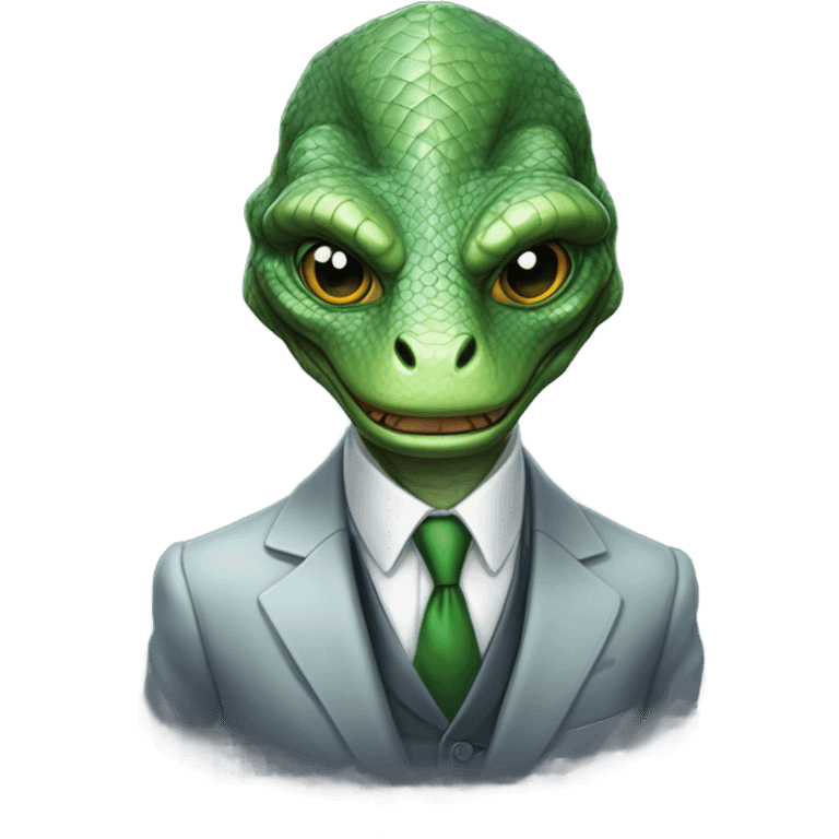 reptilian in suit emoji