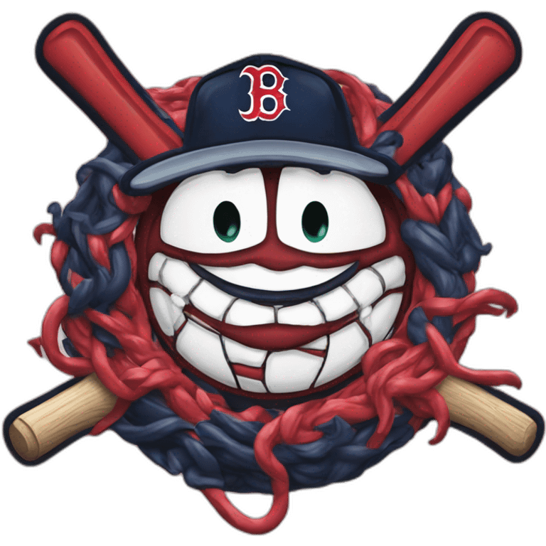 Logo lettre B équipe Boston Red sox emoji