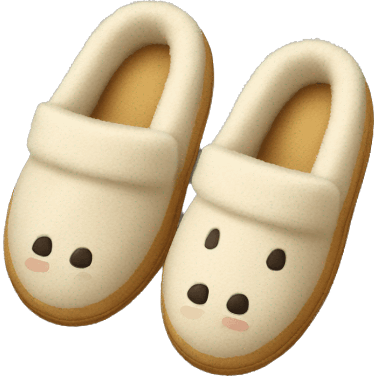 cozy slippers emoji