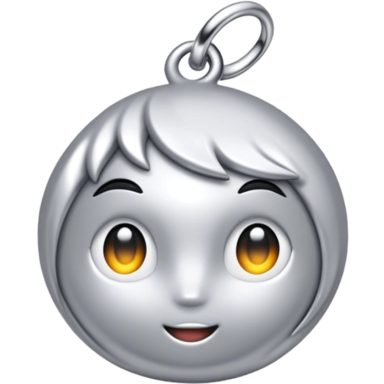 silver charm  emoji