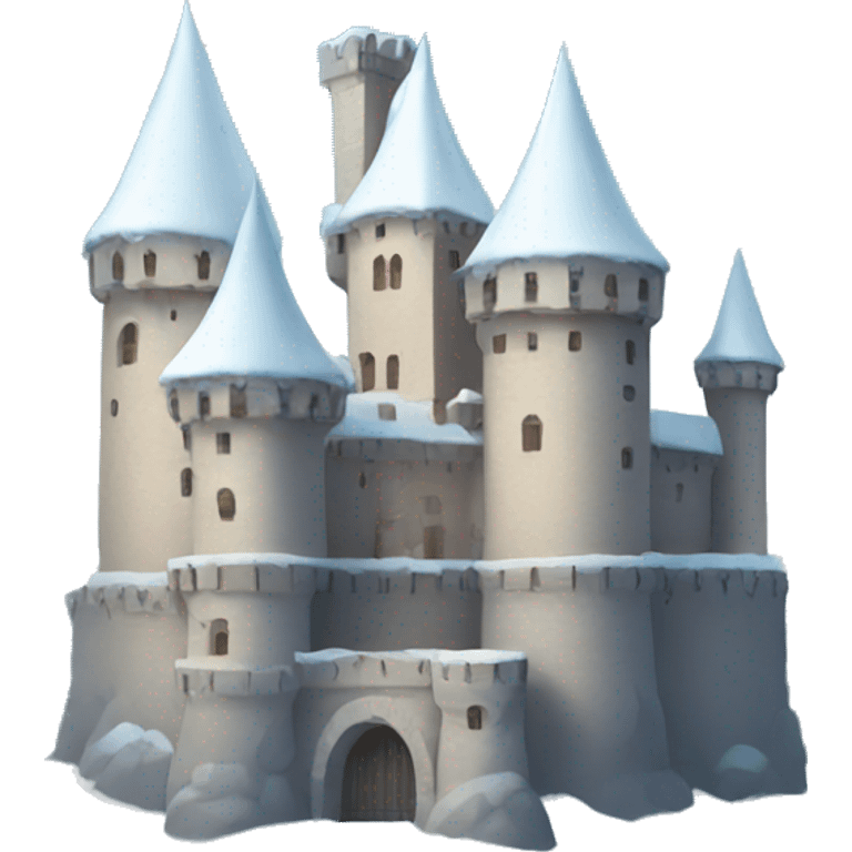 Snow covered castle  emoji