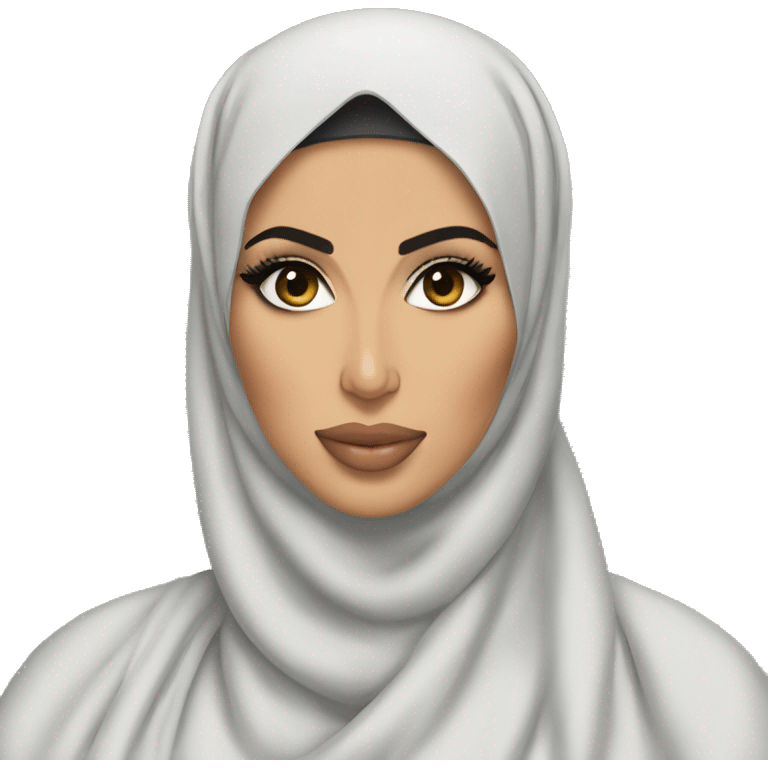 Kim kardashian as a hijabi  emoji