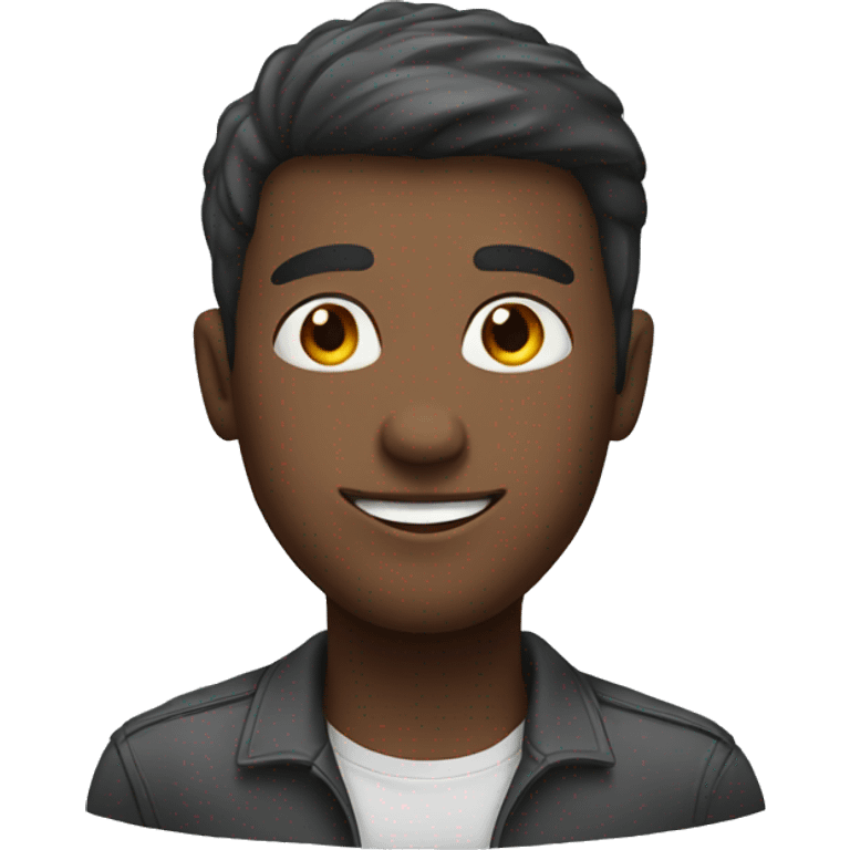 Human male. Happy and confident and friendly emoji