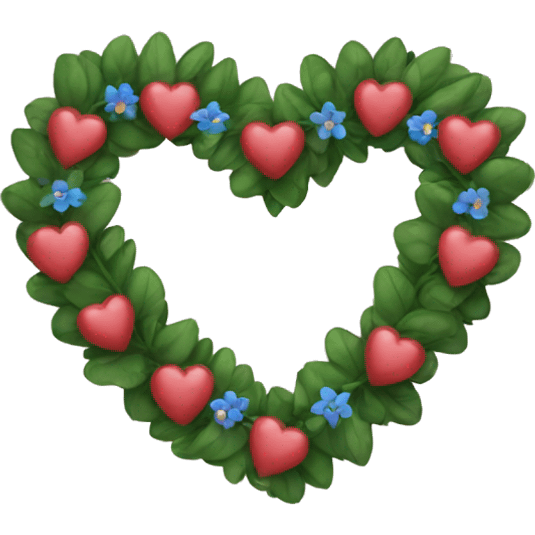 a heart with a garland emoji