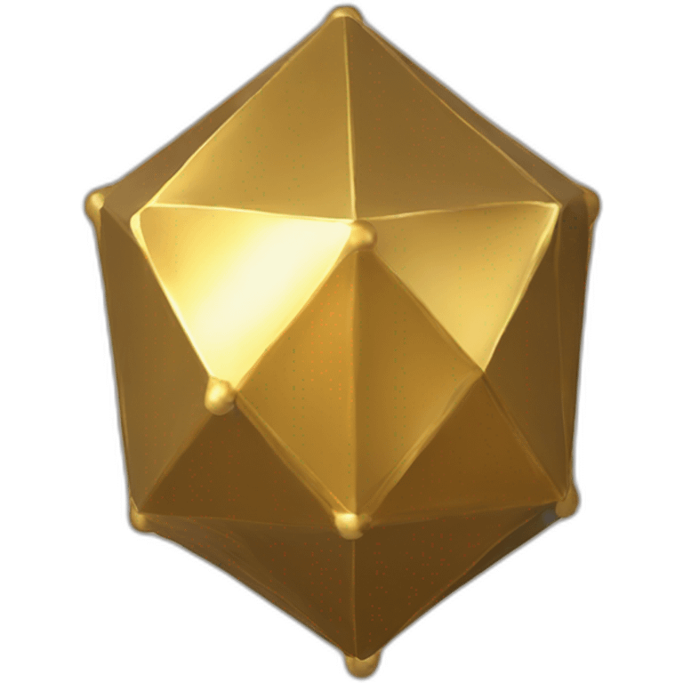 Golden Icosahedron 20 emoji