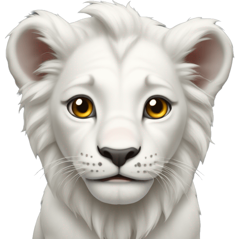 White Lion cub  emoji